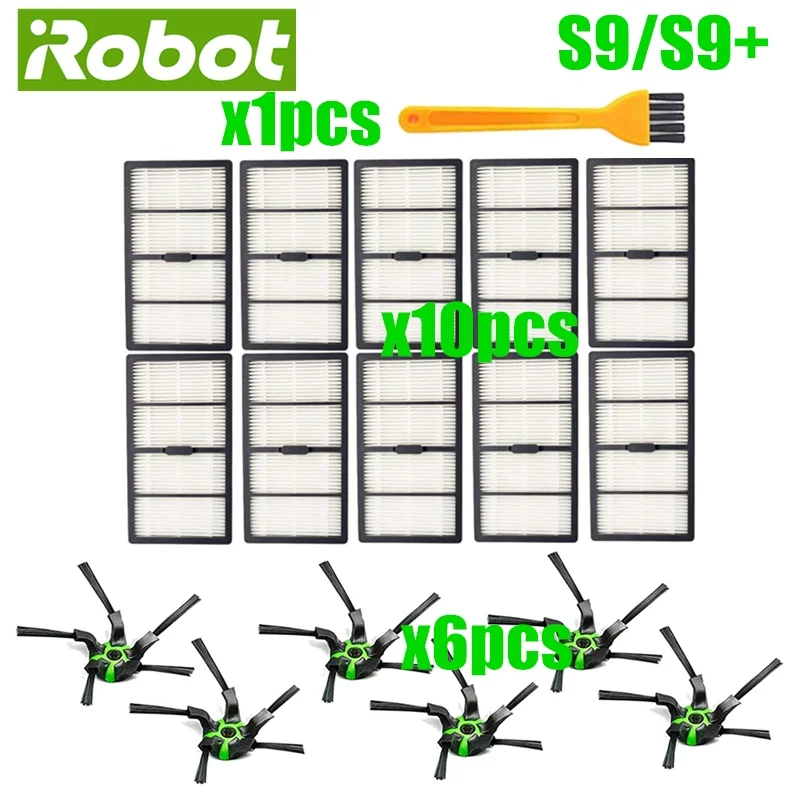 

Filters Side Brushes Replacement Parts Kit for IRobot Roomba S9(9150),S9+(9550) S Series Robot Vacuum Cleaner Accessories
