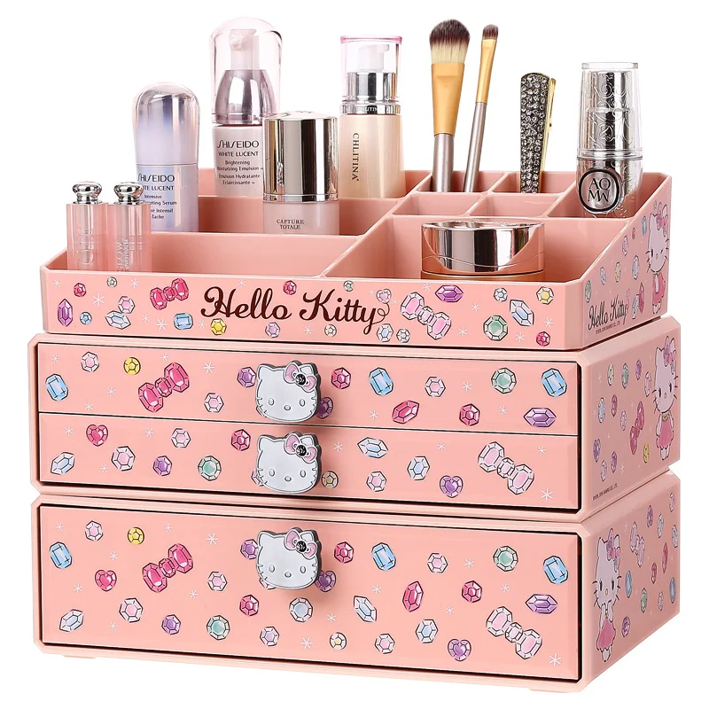 Hello kitty коробка для хранения косметики Рабочий стол большой ящик стиль ювелирных