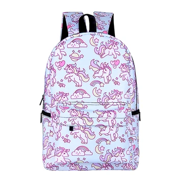 

3D Printed Unicorn Backpack Cartoon School Bags Book Shoulder Laptop Knapsack For Kids Child Children Boy Gril