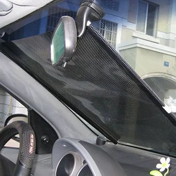 

Black Curtains Roller Blinds Car Smoothly Easy Set up Wth hooks Suction Universal Shades 40*60cm