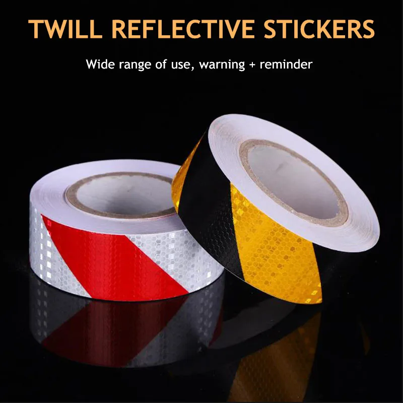 

5cmx300cm Twill Reflective Tape Car Sticker Motorcycle Safety Warning Mark Self Adhesive Tape Reflective Film Decal Car Styling