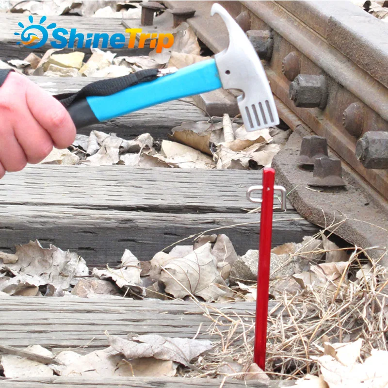 Outdoor Camping Ultra-Light Aluminum Alloy Tent Awning Stake Fixed Anti-slip Rough Lawn Beach Metal Nail 20 Cm