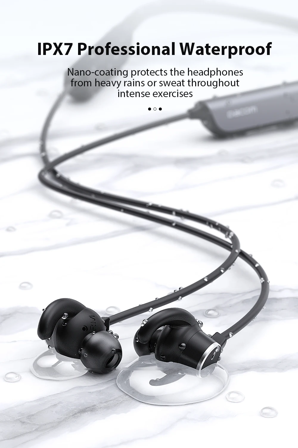 DACOM L54 тихие ANC Bluetooth наушники IPX7 водонепроницаемые активные Беспроводные наушники с шумоподавлением Встроенный микрофон для iPhone huawei