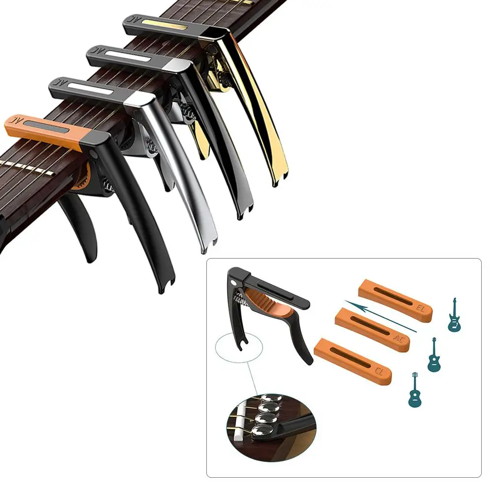 

TWISTER.CK Multi-function Guitar Capo 3-in-1 Guitar Capo Metal Capo for Acoustic Electric Guitars Ukulele Mandolin Banjo