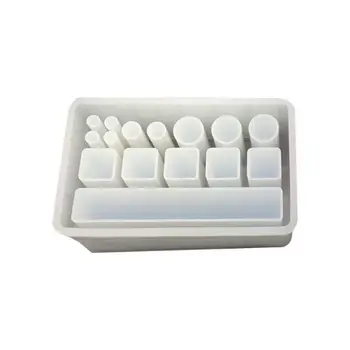 

DIY Handmade Crystal Epoxy Mold Rectangular Lattice Lipstick Storage Box Mould Craft DIY Making Finding Accessories