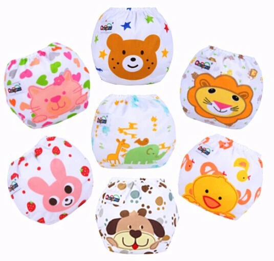 

Baby Diaper Children Cloth Diaper Reusable Nappy Cover Training Pants Washable Free Size Qd24