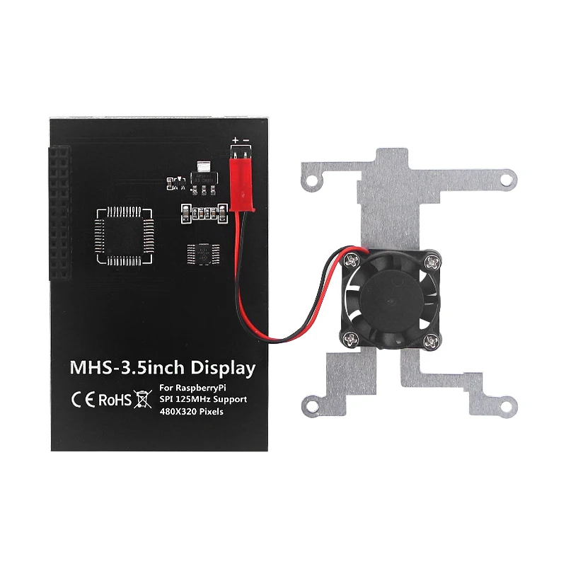 Sensível ao Toque Display + Abs Ventilador de Refrigeração para Raspberry 3b + - Polegada Raspberry Tela 320x480 Spi Lcd 5 50 Fps Case Modelo b - 3b 3.5 pi 4 - Imagem 4