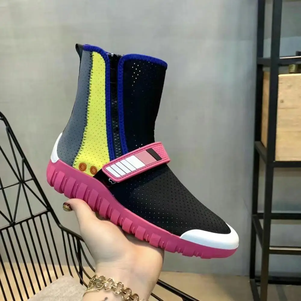 bottines de couleur femme