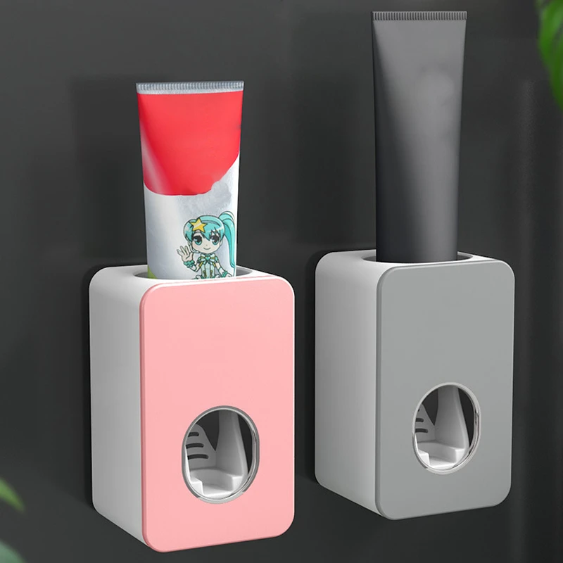 

Automatic Toothpaste Dispenser Dust-proof Toothpaste Squeezers Toothbrush Holder Wall Mount Stand Bathroom Accessories