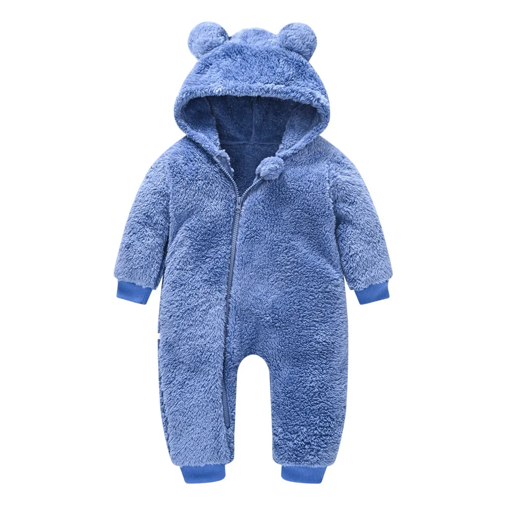 autumn winter jumpsuit for newborns New born romper Baby girl clothes thick hooded windproof outerdoor girl boy snowsuit