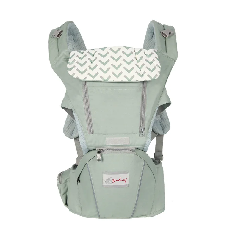 Gabesy детский рюкзак+ Hipseat VS Sunveno многофункциональный легкий рюкзак-переноска детский кенгуру из хлопка - Цвет: Light green