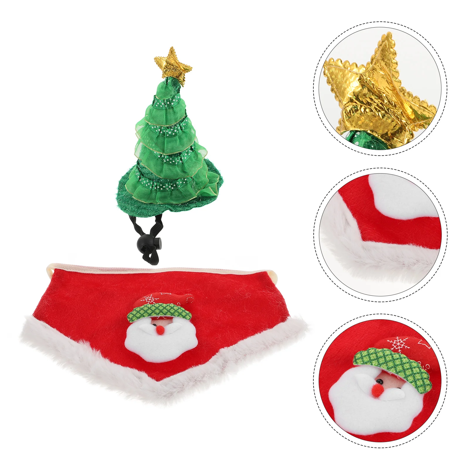 1 Juego de pañuelo navideño para mascotas, sombrero decorativo para perros  y gatos, suministros de vestir - AliExpress Hogar y jardín