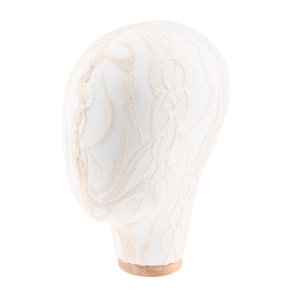 22'' Lace Foam Block Head For Hair Extension Lace Wigs Making and Display Styling Mannequin Manikin Head with Detachable Stand