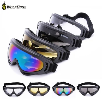 

WOLFBIKE Windproof Airsoft Snowmobile Ski goggles Protective Glasses Outdoor Motorcycle Colourful Cycling Sunglasses Eyewear