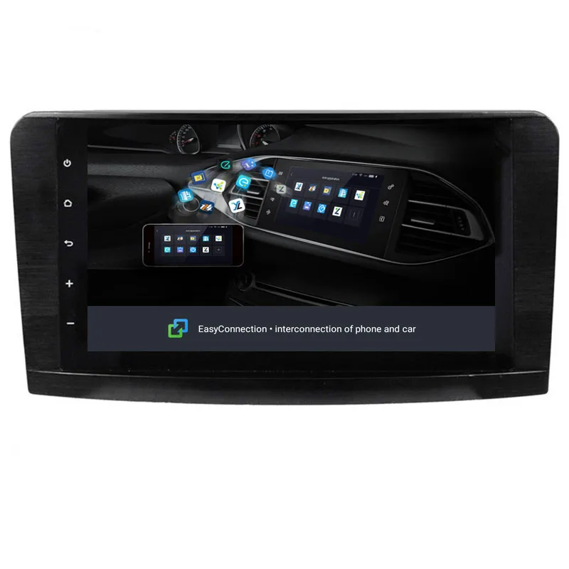 NaviTopia 9 дюймов 8 core ram 2G rom 32G Android 8,1 Автомобильный gps радио плеер для Benz ML GL W164 2005 2006 2007 2008 2009 2010-2012