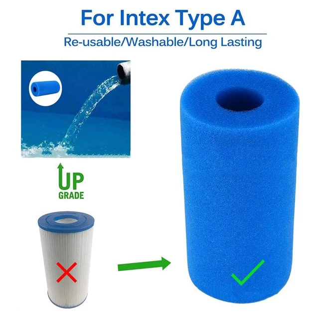 Swimming Pool Filter - Filter Cartridge Sponge for Intex Type H Filter Reusable Replacement Cartridge for Swimming Pool 5