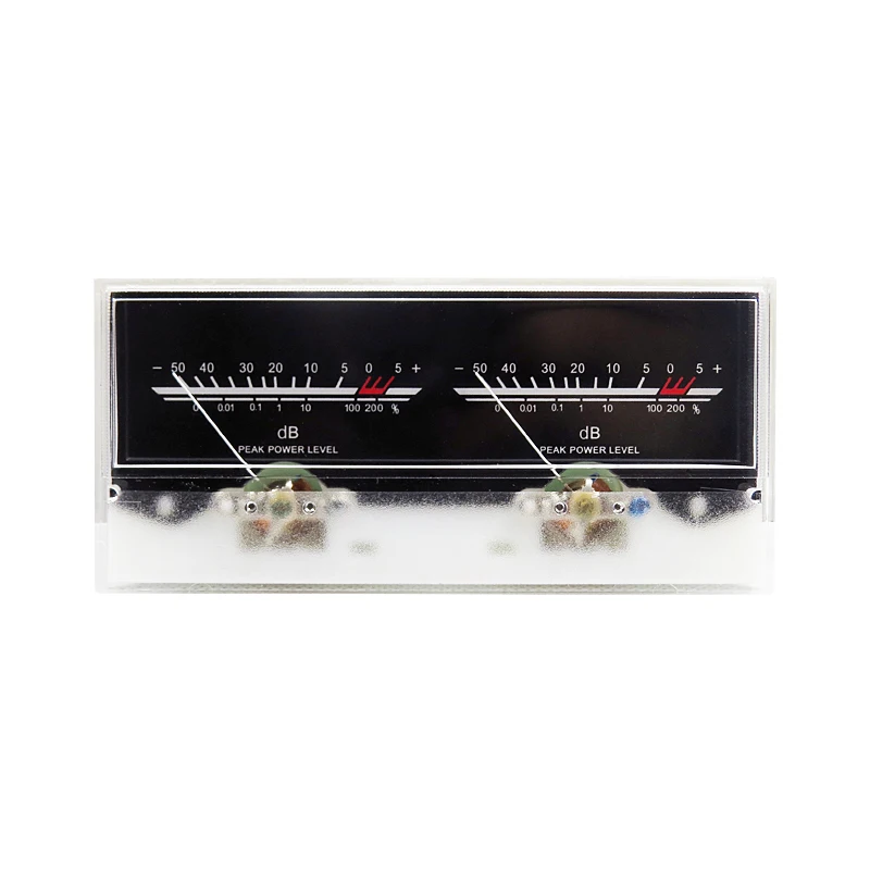 NEW 6.3 Double Pointer Power Amplifier post-drive VU Meter DB level Audio with Backlight and Voltage | Электроника