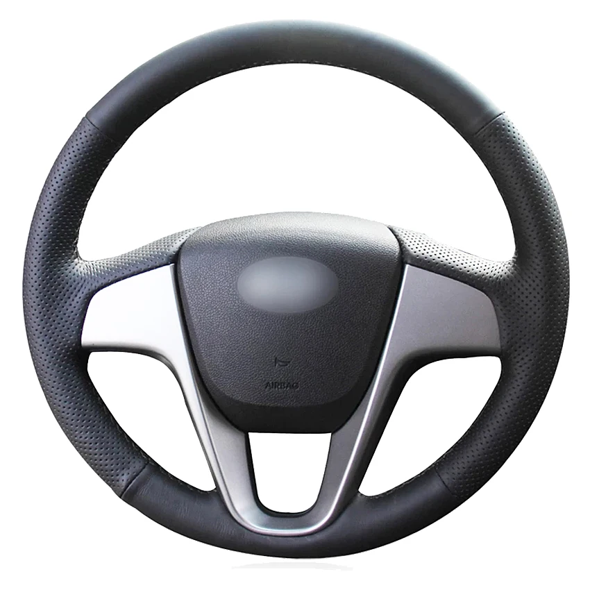 Искусственная кожа черного цвета для Hyundai Solaris (RU) 2010-2016 Verna i20 2009-2015 Accent | Автомобили