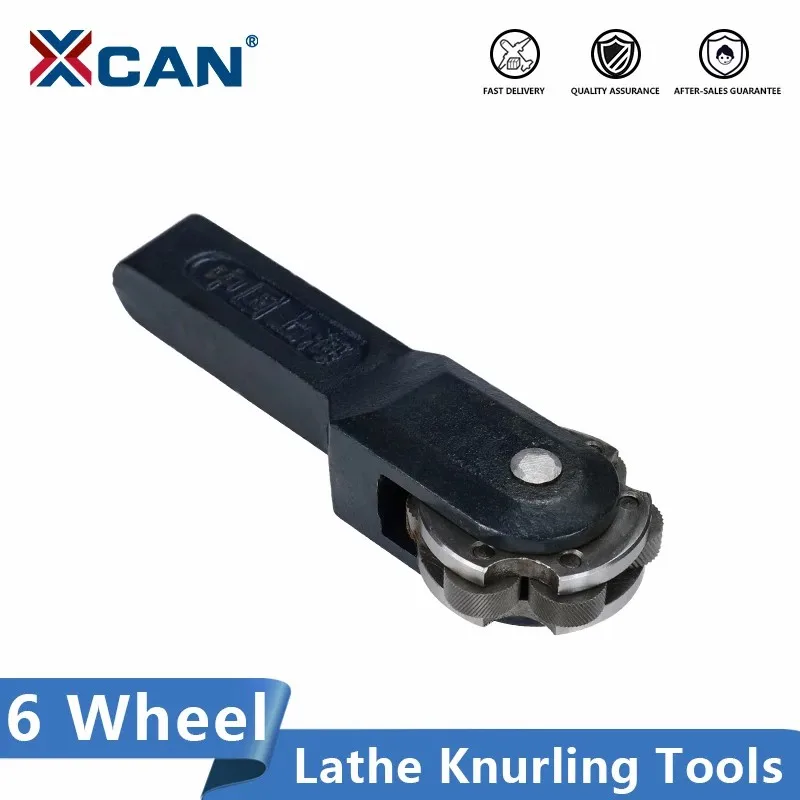 Knurling Tool Set XCAN 6 Wheel Lathe Knurling Tools CNC Lathe Tool Holder Hob