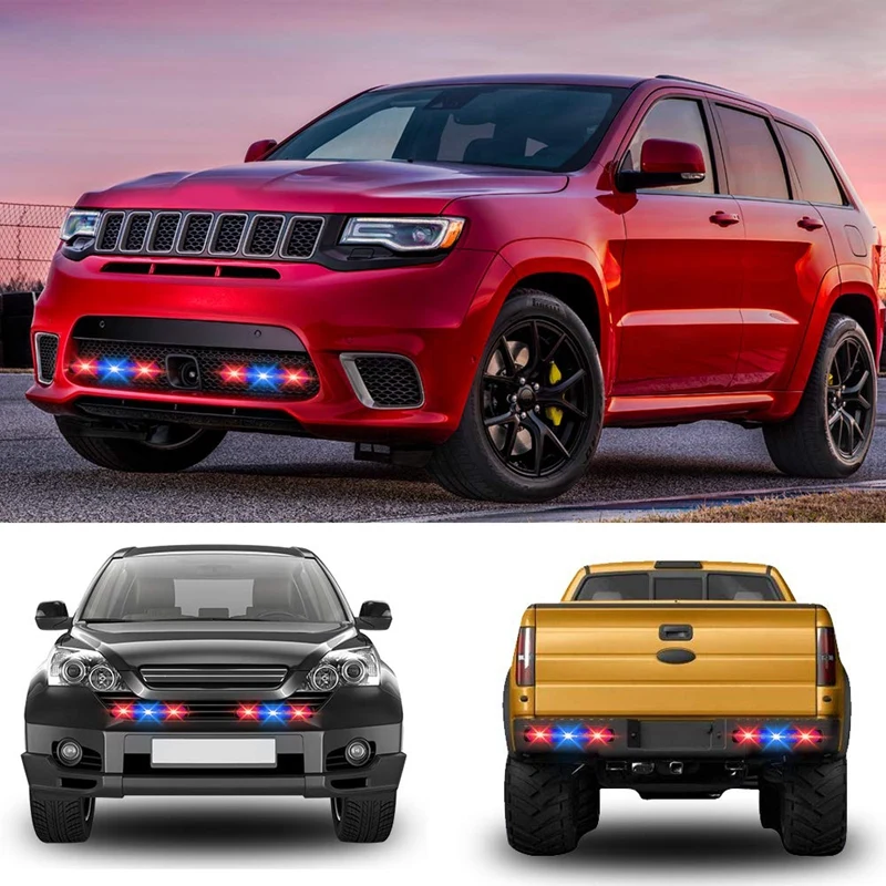 Аварийные стробоскопы аварийные сигнальные огни 12 светодиодный поверхностный монтаж для строительной машины автомобиля грузовика 12-24 в водонепроницаемый восстановление