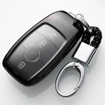 Black 2 TPU+ PC чехол для автомобильных ключей, защитный чехол для Mercedes Benz E Class W213 S class AMG, аксессуары для стайлинга - Название цвета: Black 2