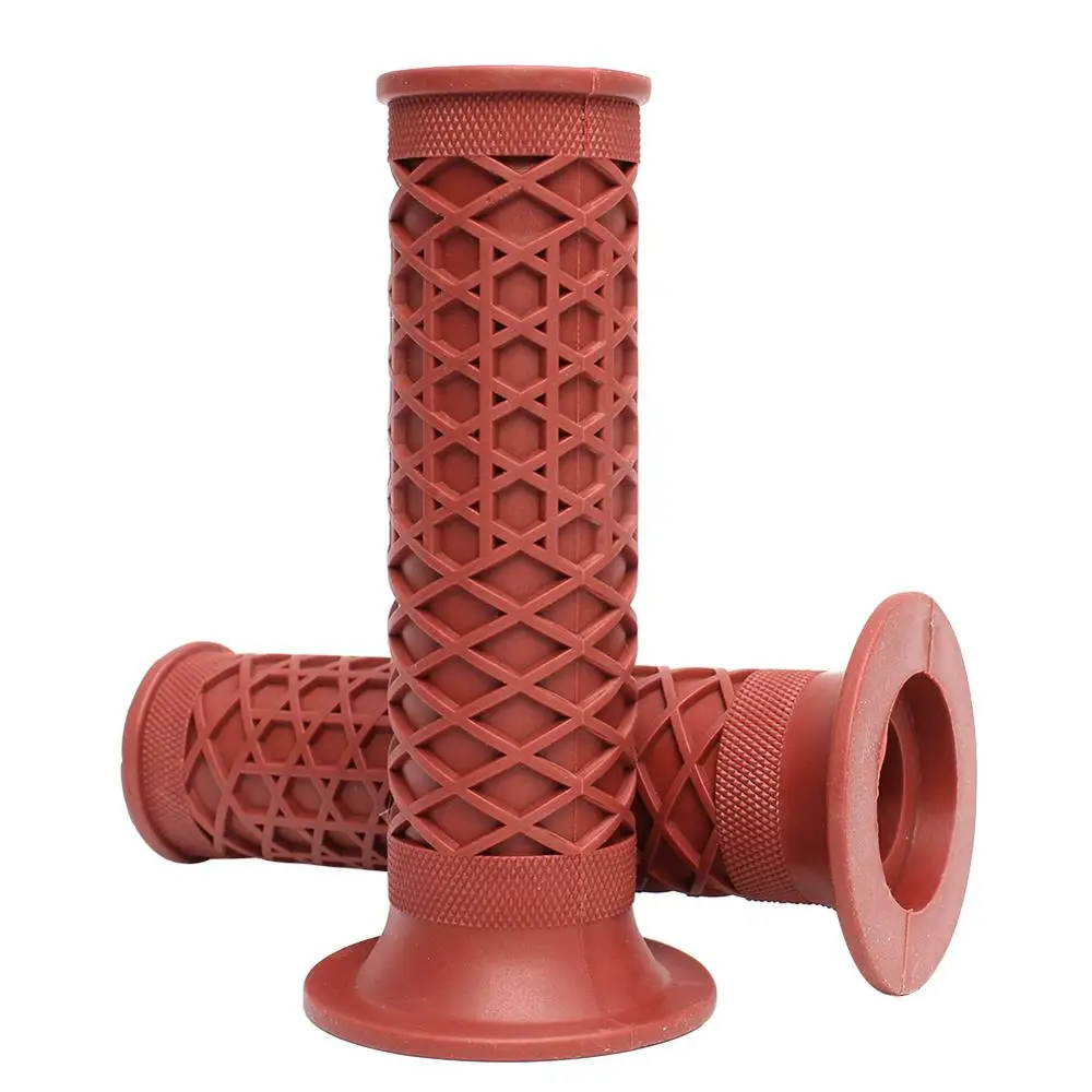 7/" дюймов 22 мм мотоциклетные резиновые мягкие противоскользящие Ручные ручки кафе гонщик Ретро руль ручки баров Байк Универсальный