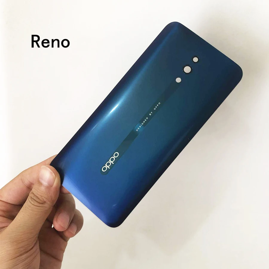 Для OPPO Reno/Reno 10X zoom/Reno Z задняя крышка корпуса Стекло батарейный отсек с логотипом Замена