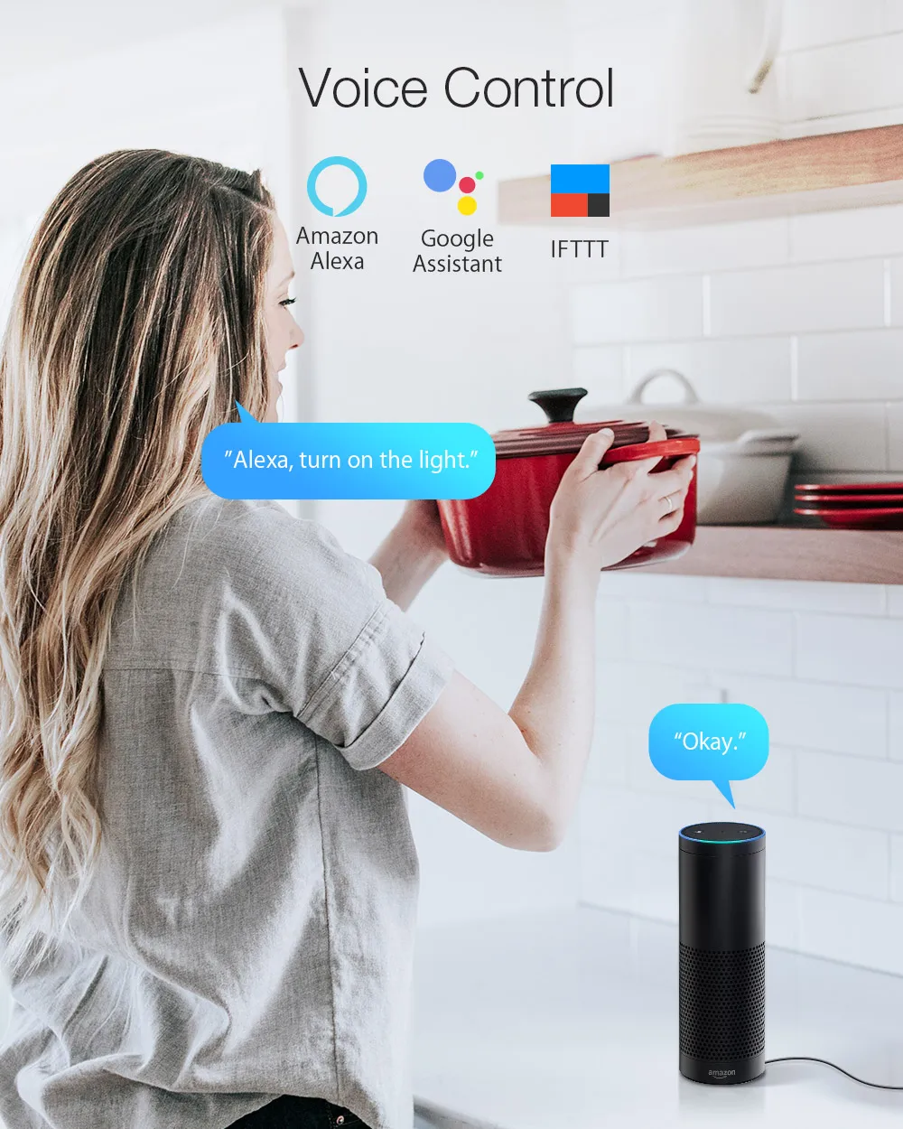 BlitzWolf умный дом 3300 Вт 15а базовый DIY WIFI переключатель управление через приложение