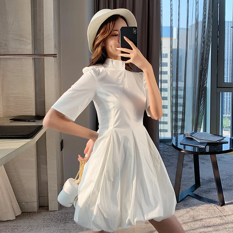 high neck dress summer