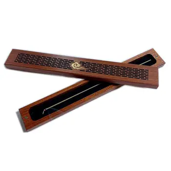 

Purple Sandalwood Incense Burner with brass decor Hollow Cover Portable Short Aromatherapy Burner Incense Box