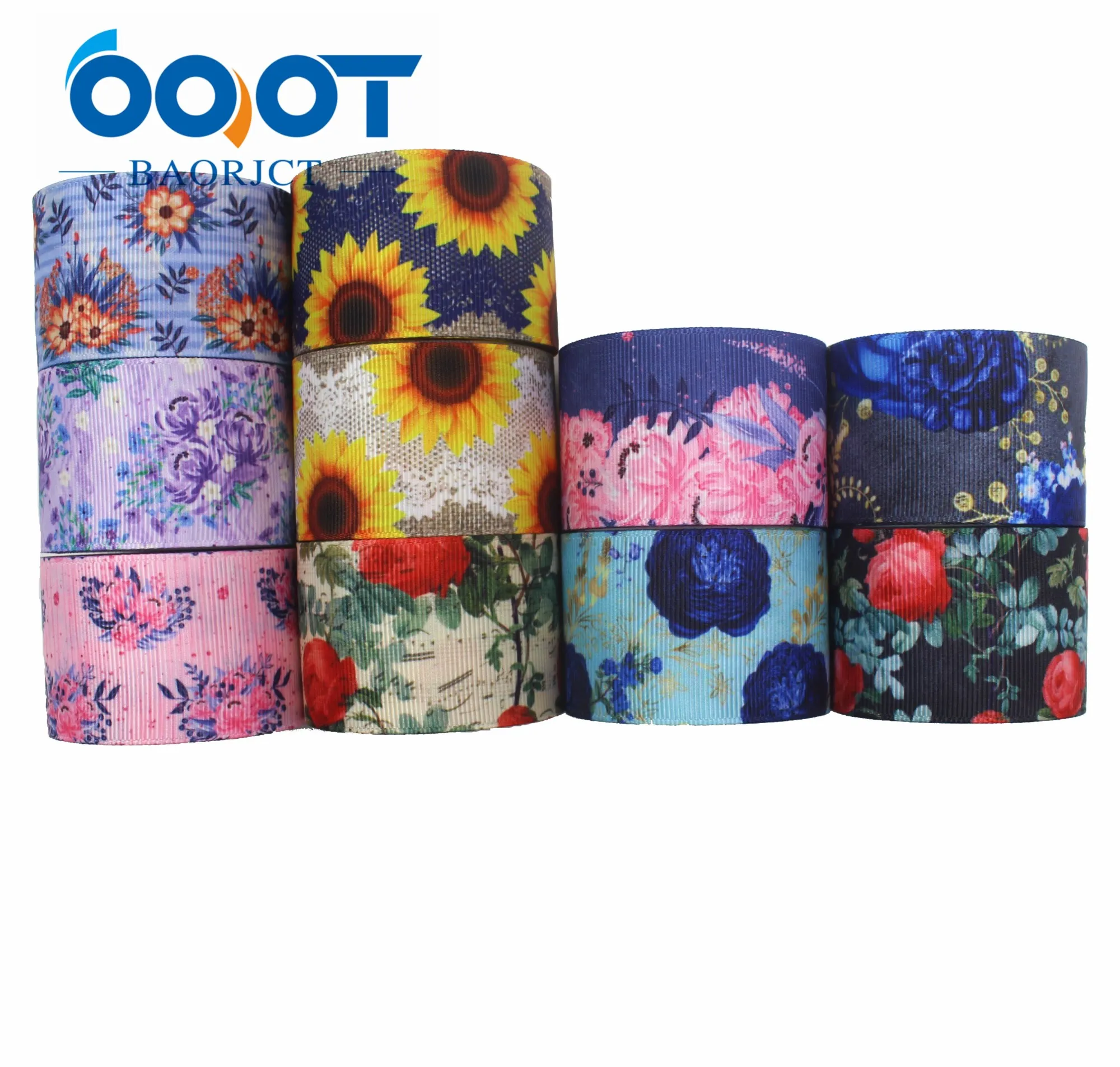 OOOT BAORJCT I-191123-2578, 38 мм 10 ярдов различные весенние цветы мультфильм корсажные ленты, лук Кепка, одежда, вечерние украшения DIY - Цвет: 10 each one yards
