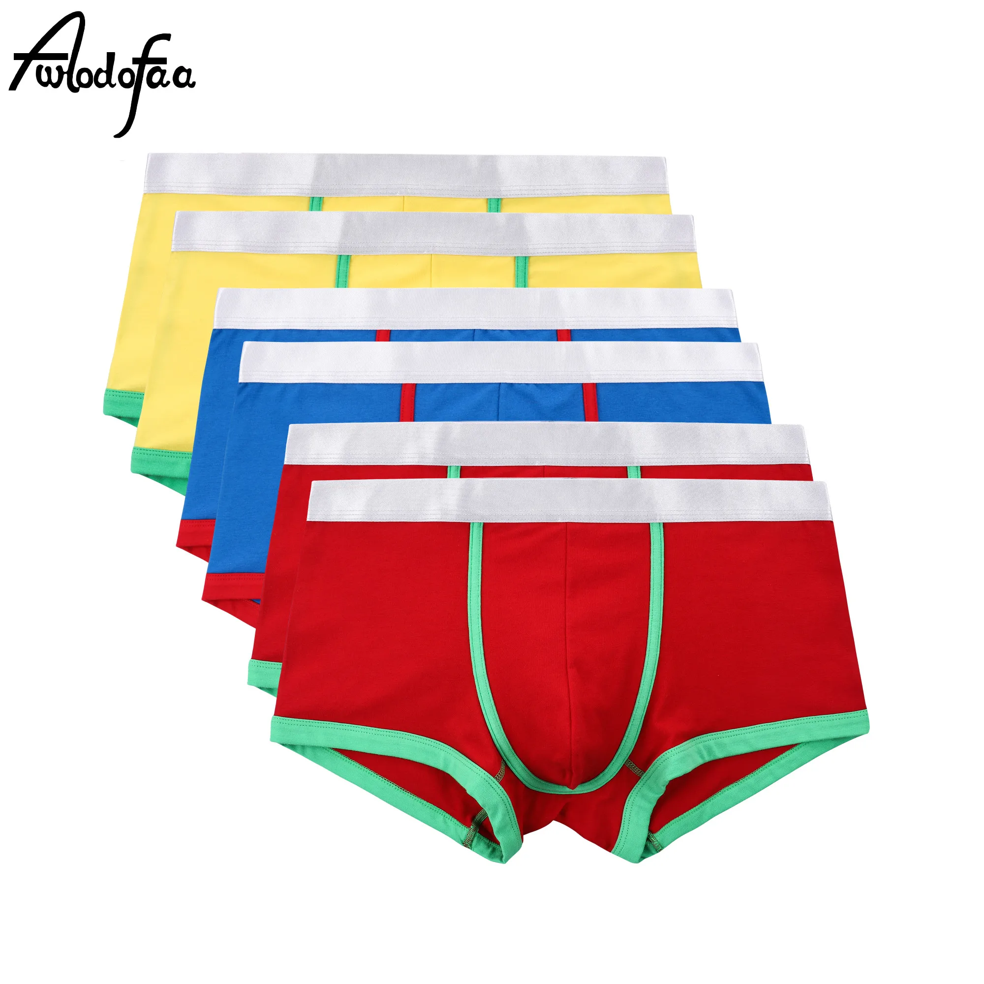 6Pcs/lot Male Fashion Cotton UnderPants Men Plus Size Boxers Short