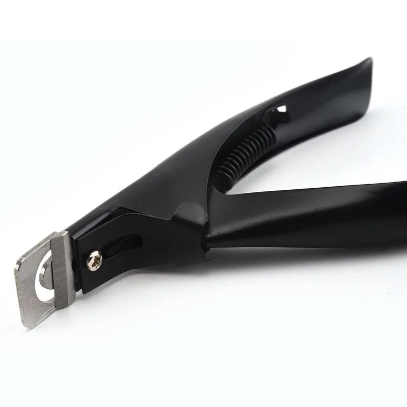 Stainless Steel Art Nail Clipper Professional Cutter UV Gel False Nail Tips Edge Cutters U One Word Clippers Nails Manicure Tool 6