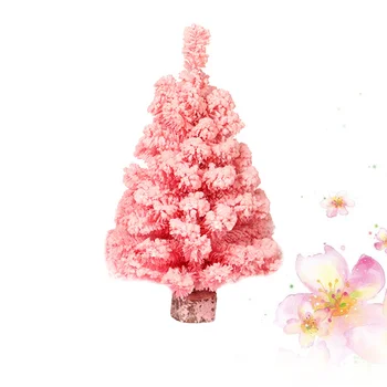 

1PC Artificial Christmas Tree Table Pink Mini Tree Decorations for Showcase