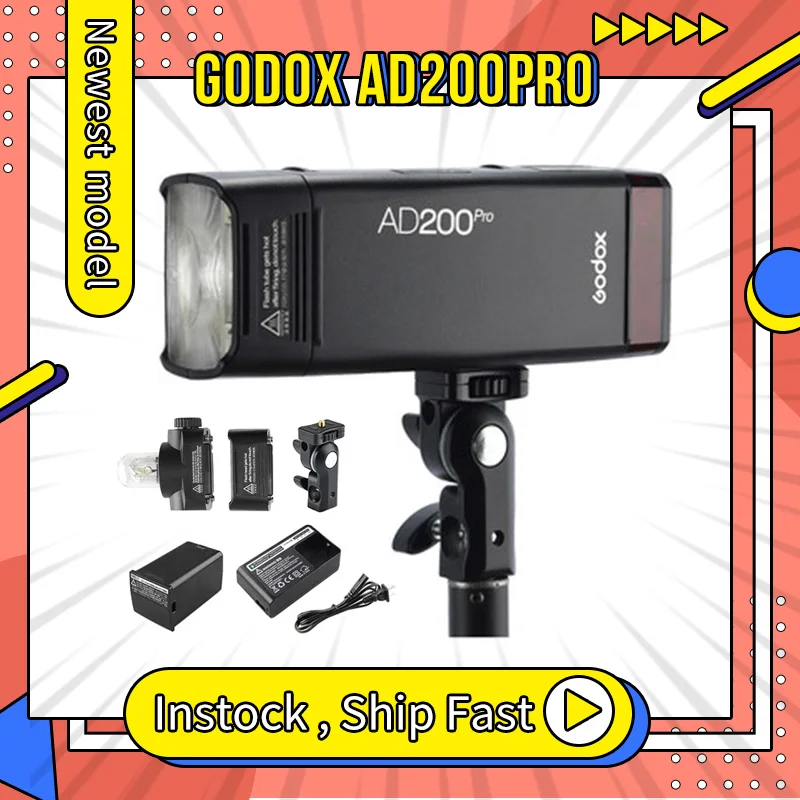 Godox Ad200pro Ttl Pocket Flash Kit For Canon Nikon Dslr Photography