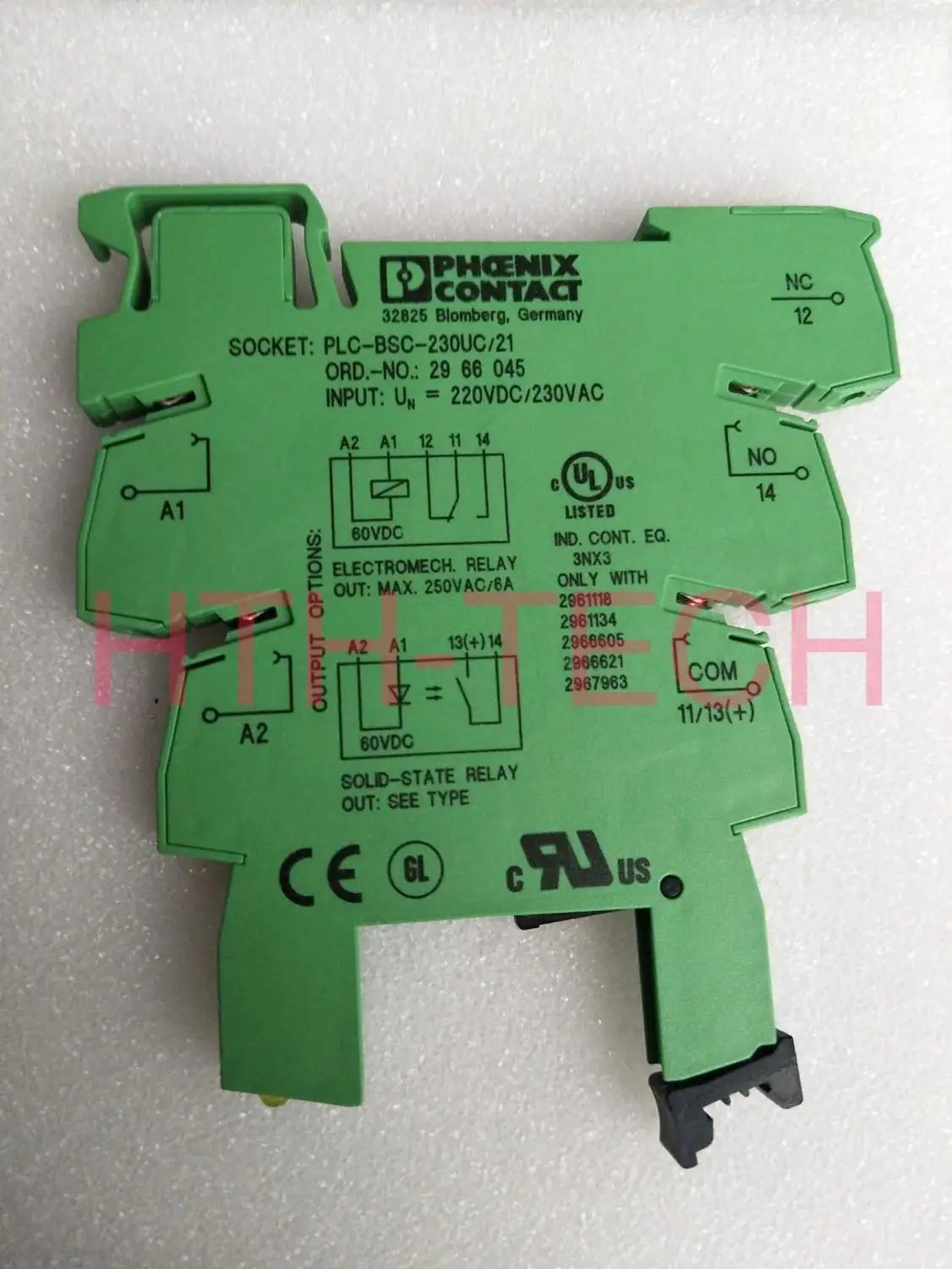 PLCBSC24DC/2121 PLCBSC230UC/21 Relay Socket for NO.2961105 NO.2961118