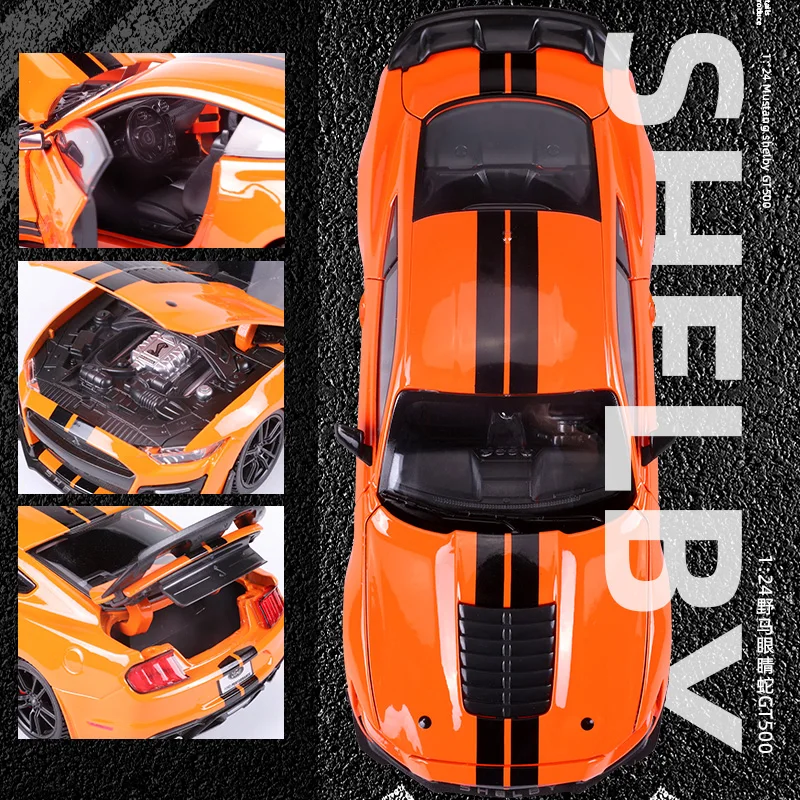 Maisto 1:24 2020 Mustang Shelby Gt500 Collezione Di Modellini Di Precisione Pressofusi Altamente Dettagliati