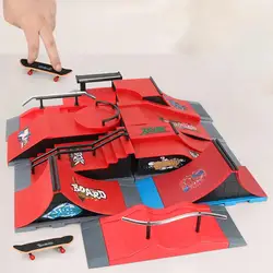 Monopatín de dedo desmontable para niños, 6 tipos diferentes escenas, múltiples escenas, ABS, parque, rampa, Juguetes