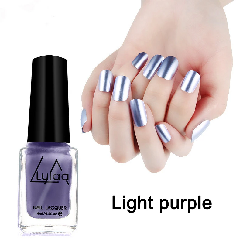 Эффект зеркальных ногтей лак DIY 3D экологически чистые украшения для ногтей LDO99 - Цвет: light purple