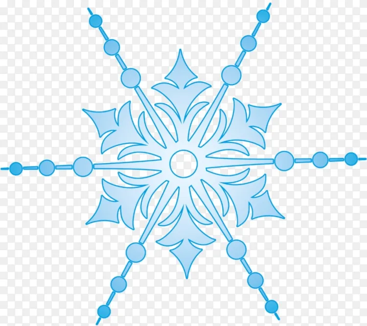 png雪花冰晶剪贴画-雪花图片