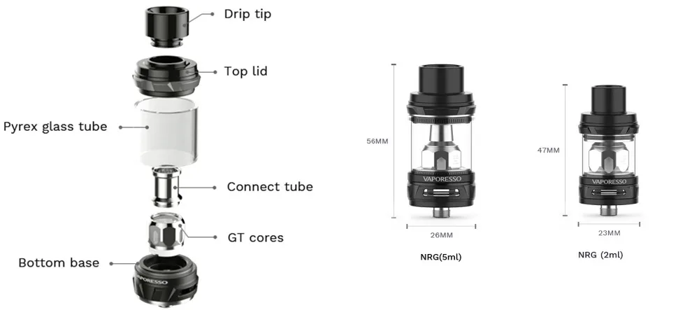 Испаритель электронная сигарета коробка модов Мститель Mod и Мститель mini mod с NRG tank 2/косметика парфюмерия диспенсер 5 мл форсунок GT катушки