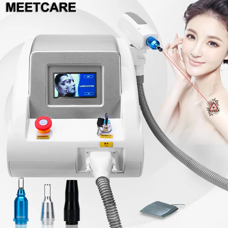 

Nd Yag Laser Tattoo Removal Machine With Red Pointer 1064nm 532nm 1320nm Eyebrow Pigment Removal Beauty Device Skin Rejuvenation