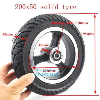 

200x50 ElectricScooter solid TyreWith Wheel Hub 8inch Scooter tire Aluminium Alloy rims solid Tire Electric Vehicle solid wheel