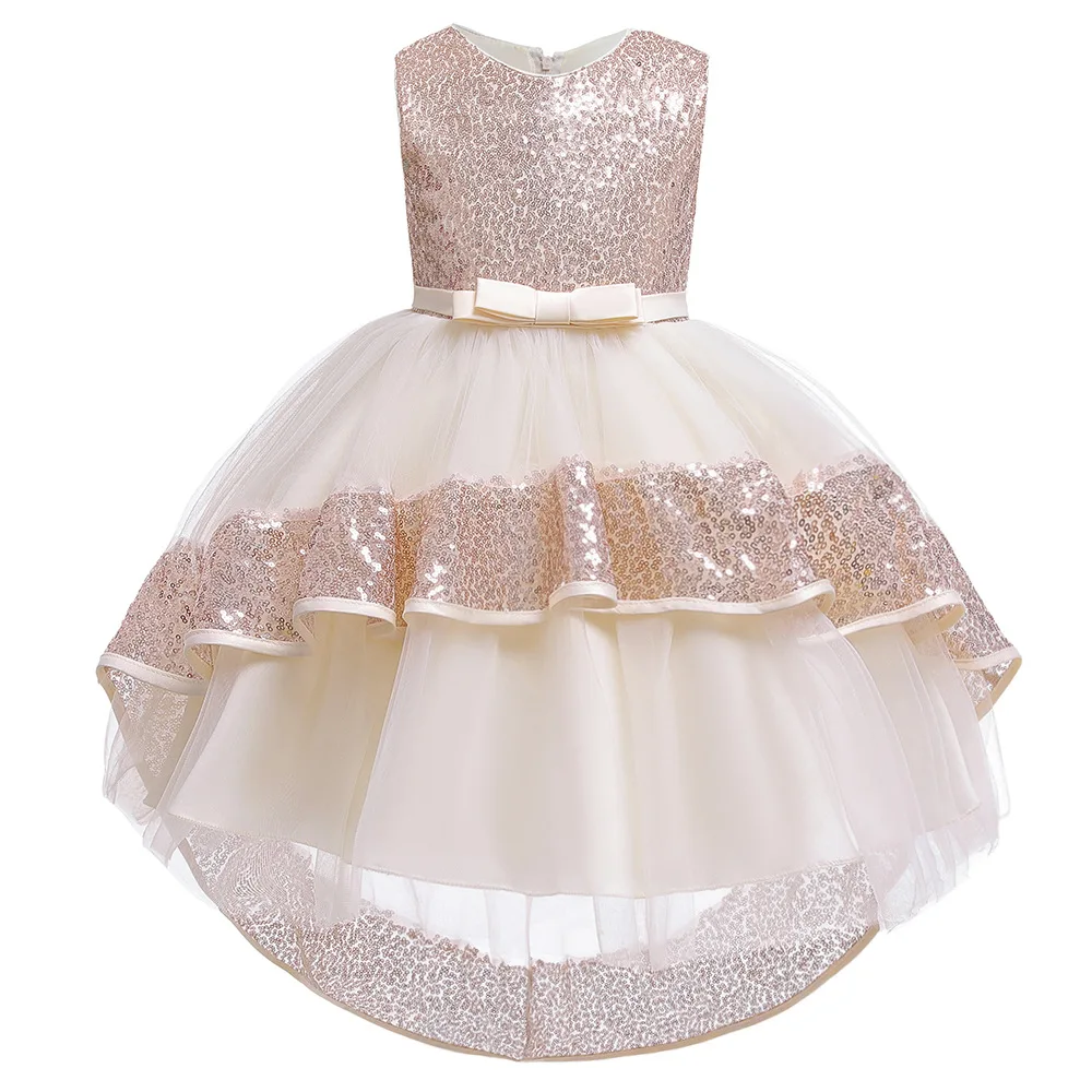 

for New Style Children Gauze Sequin Tailing GIRL'S Gown Europe And America Puffy Princess Catwalks Service