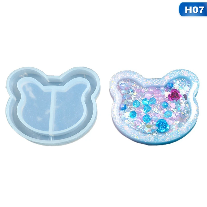 New Perfume Bottle Watermelon Strawberry Ice Cream Water Injection Hollow Quicksand Molds For DIY Jewelry Making Resin Molds