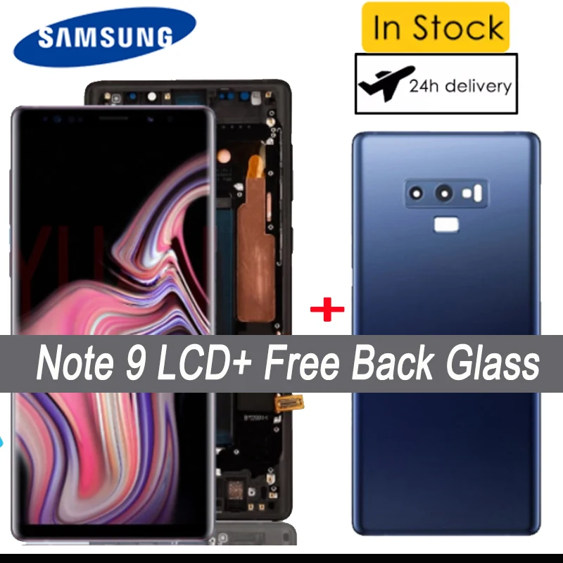 100% Оригинальный 6 4 'ɺMOLED ЖК-дисплей для Samsung Galaxy Note 9 Note9 N960D N960F дисплей