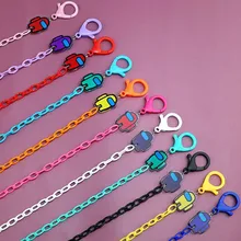 

Among Us Colored Acrylic Tick Mask Chain Eyeglass Lanyard Reading Glasses Chains Childred Accessories Sunglasses Hold Strap Cord