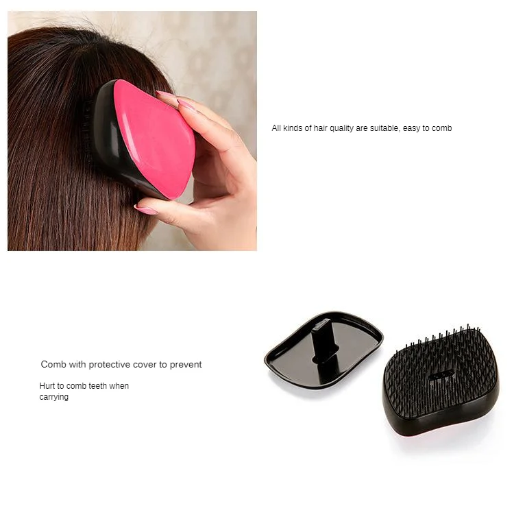 Manufacturers Direct Selling Anti-static Massage Combs Plastic Tangle Teezer Hairdressing Comb TT Comb Portable Models Wholesale