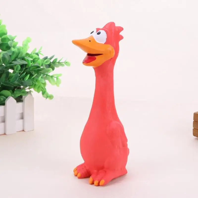 Смешная курица шаблон собака укуса устойчивая Интерактивная Pet звучащая жевательная игрушка
