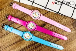 Милая Детская цветная игла CaiZi цветной ремень оболочки простые кварцевые часы для студентов